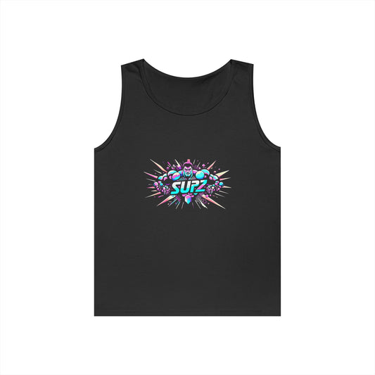 Supz Mens Heavy Cotton Tank Top – Perfect for Summer Fun! - Supz