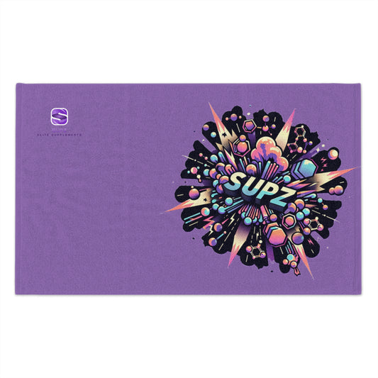Vibrant Purple Gym Towel with 'SUPZ' Design - Perfect for Sports & Events - Supz