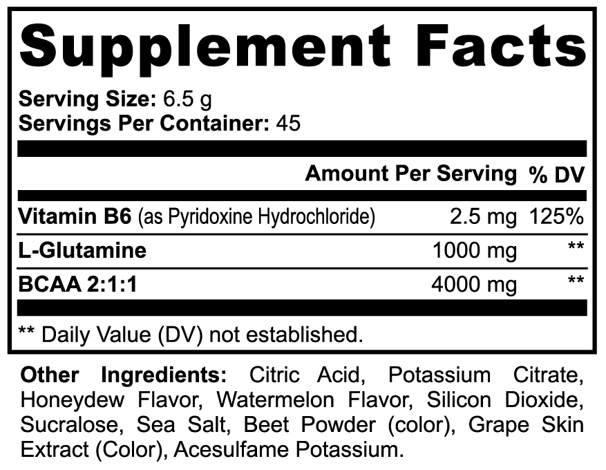 BCAA Powder (Honeydew/Watermelon)