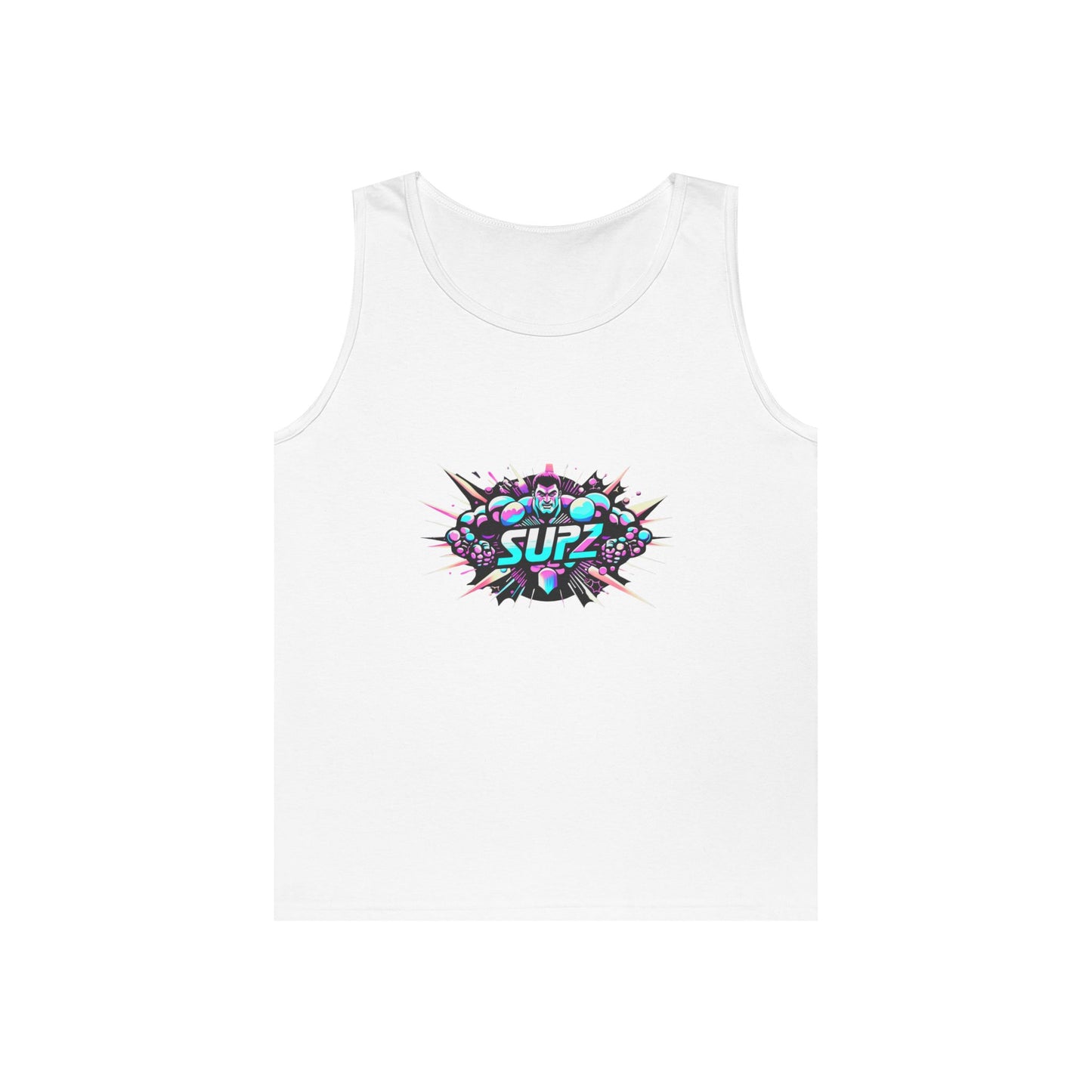 Supz Mens Heavy Cotton Tank Top – Perfect for Summer Fun! - Supz