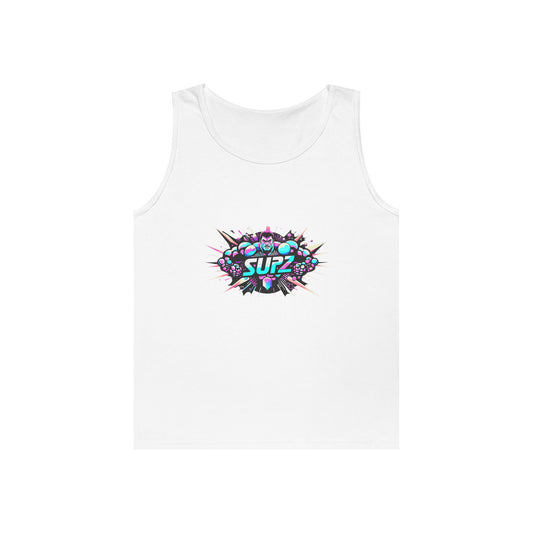 Supz Mens Heavy Cotton Tank Top – Perfect for Summer Fun! - Supz