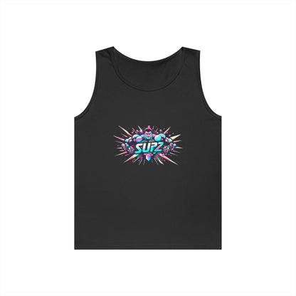 Supz Mens Heavy Cotton Tank Top – Perfect for Summer Fun! - Supz