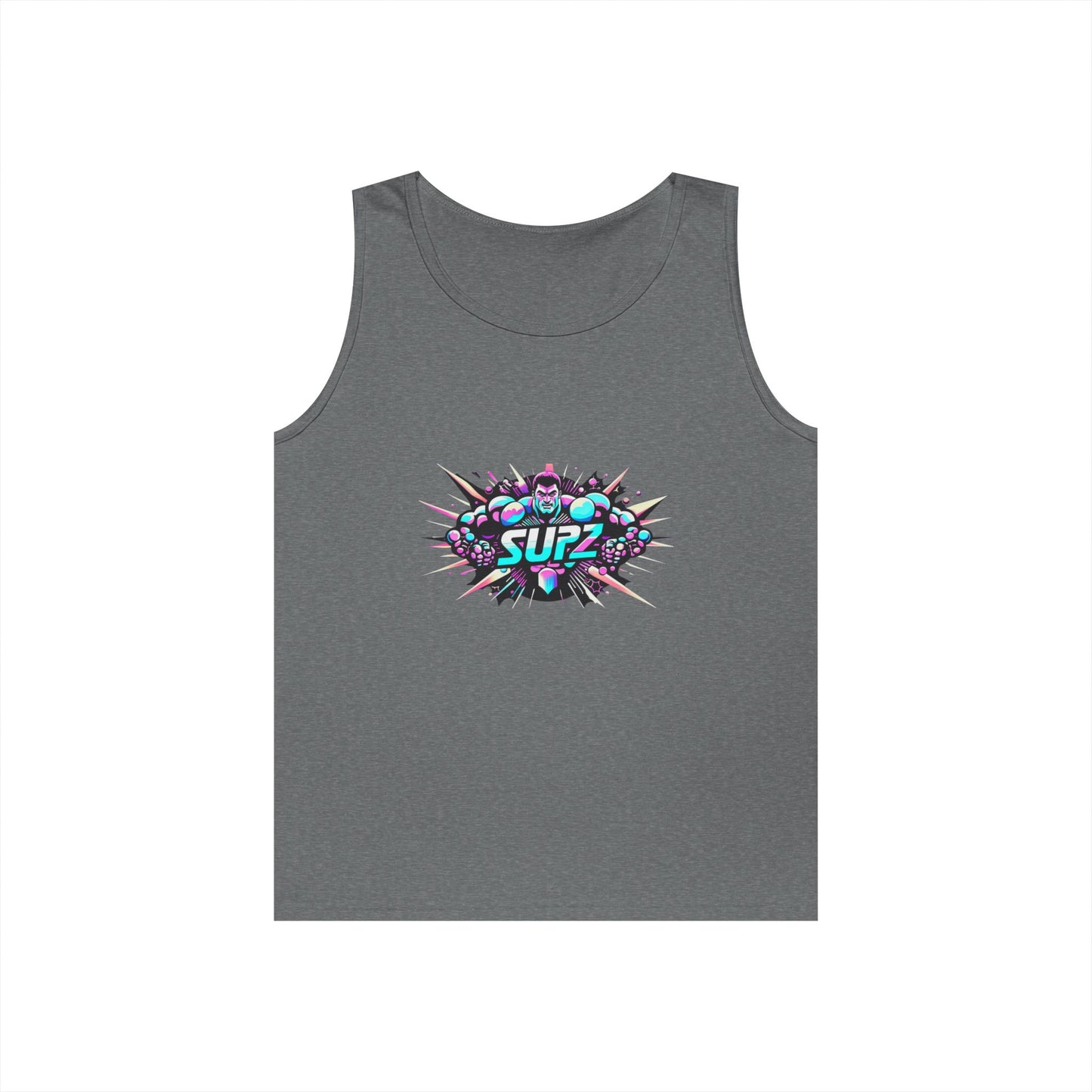 Supz Mens Heavy Cotton Tank Top – Perfect for Summer Fun! - Supz
