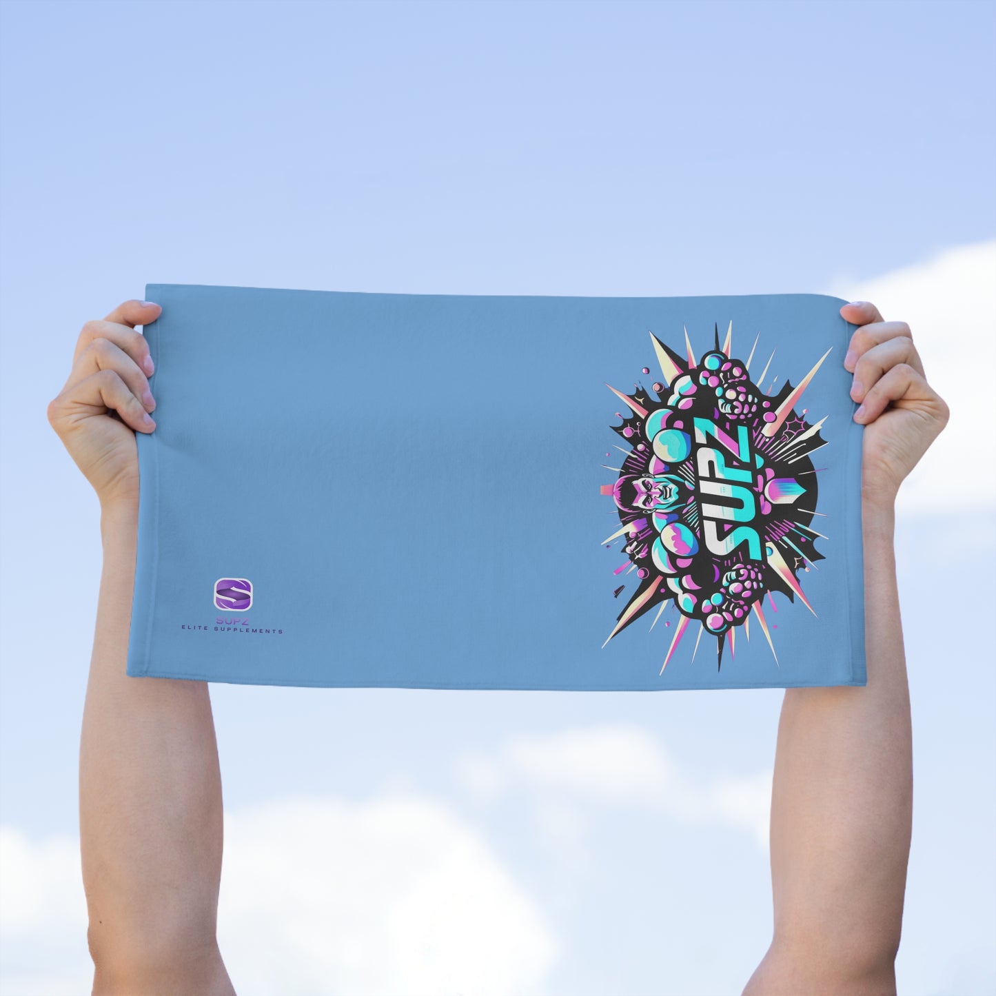 Vibrant SUPZ Rally Towel - 11x18 | Perfect for Sports & Fitness Enthusiasts - Supz