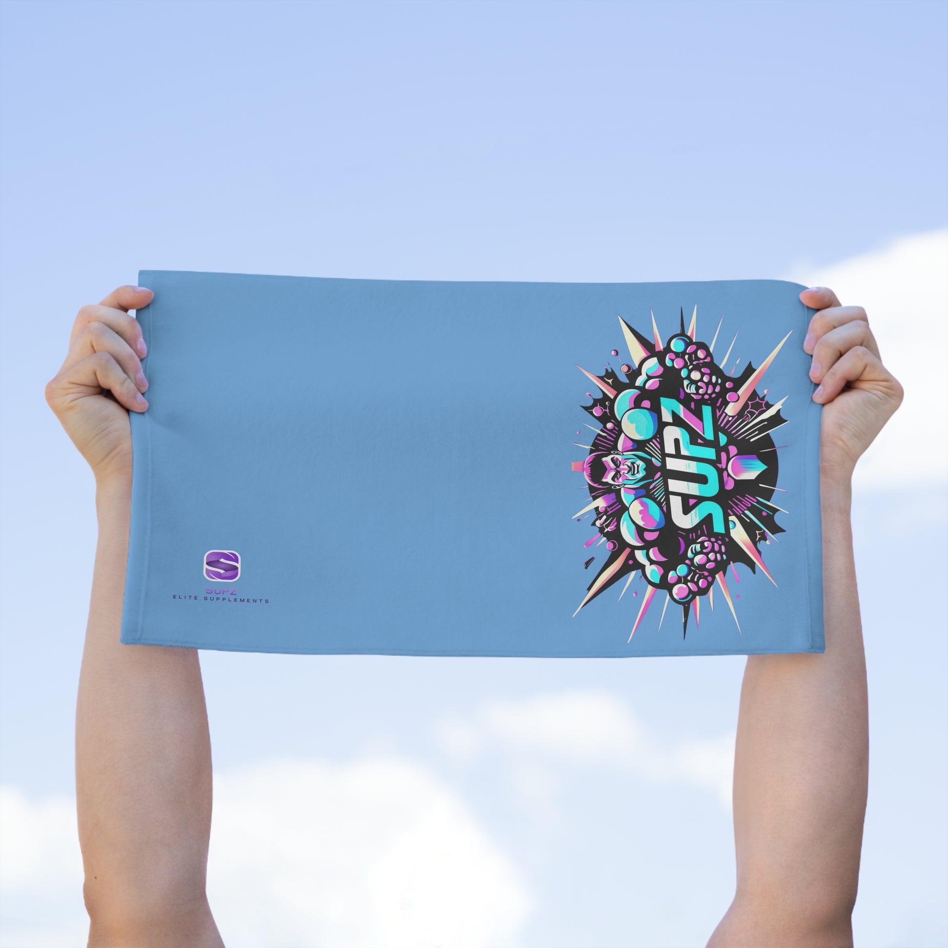 Vibrant SUPZ Rally Towel - 11x18 | Perfect for Sports & Fitness Enthusiasts - Supz
