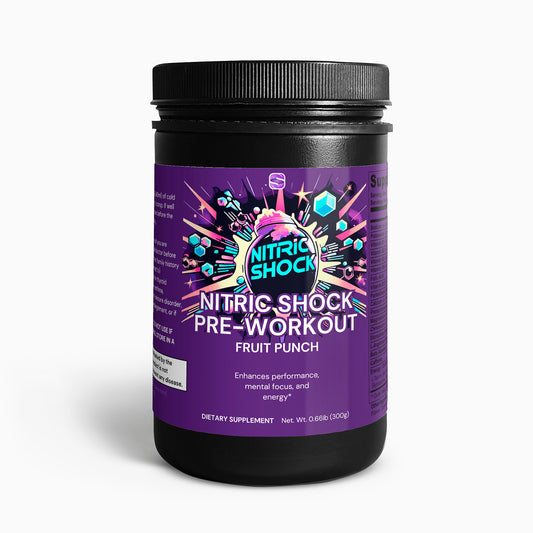 Nitric Shock Pre-Workout Powder (Fruit Punch) - Supz