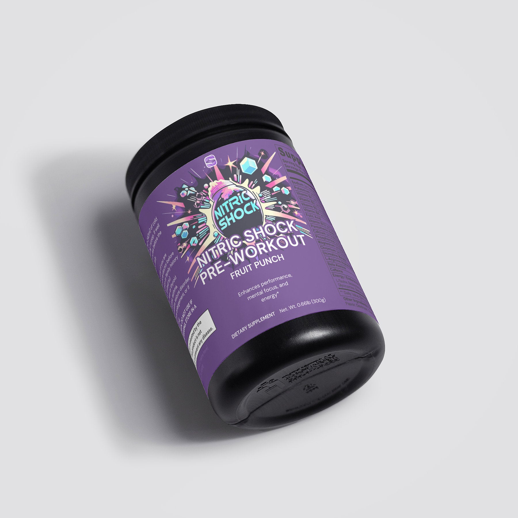 Nitric Shock Pre-Workout Powder (Fruit Punch) - Supz