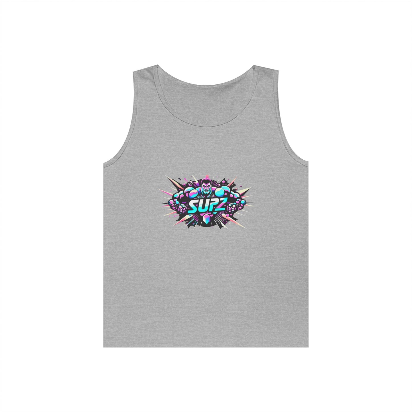 Supz Mens Heavy Cotton Tank Top – Perfect for Summer Fun! - Supz