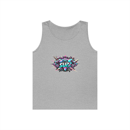 Supz Mens Heavy Cotton Tank Top – Perfect for Summer Fun! - Supz