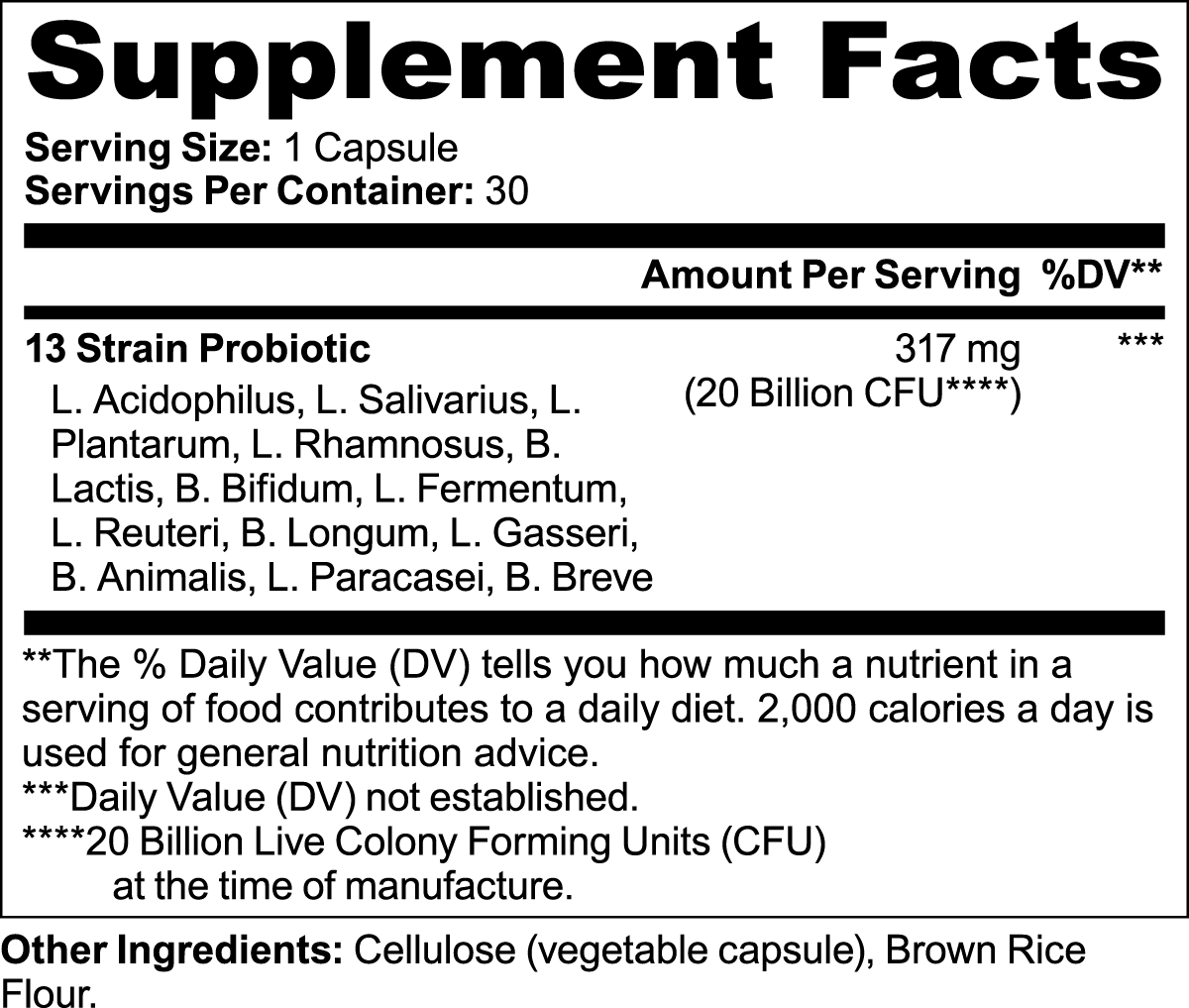 Probiotic 20 Billion - Supz