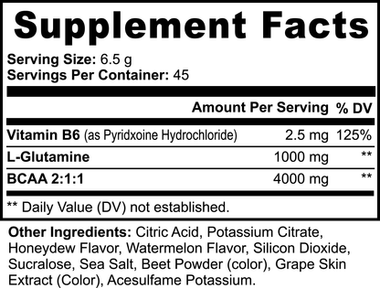 BCAA Post Workout Powder (Honeydew/Watermelon) - Supz
