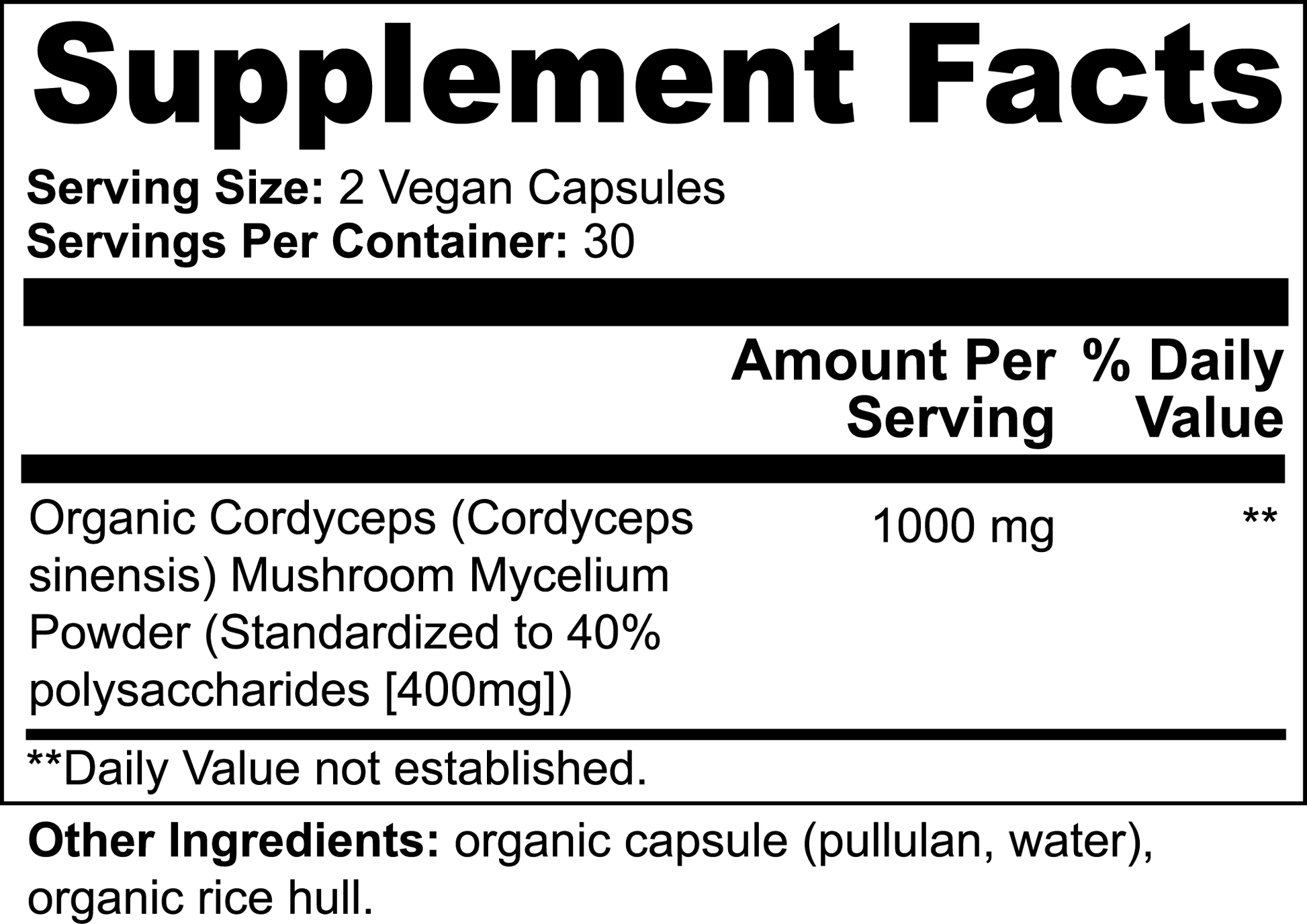 Cordyceps Mushroom - Supz