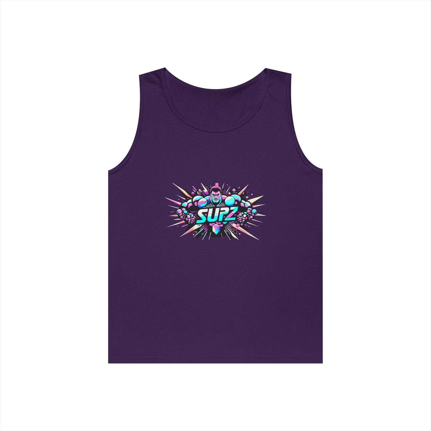 Supz Mens Heavy Cotton Tank Top – Perfect for Summer Fun! - Supz