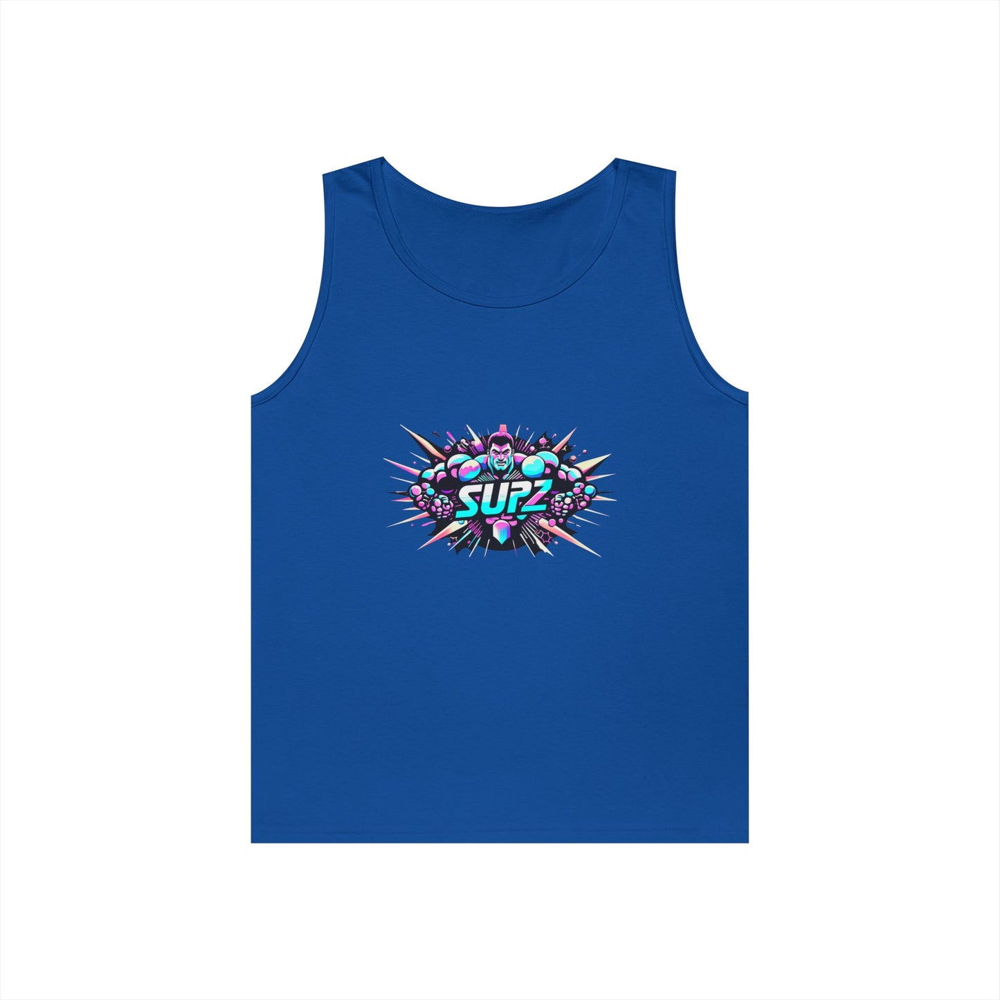 Supz Mens Heavy Cotton Tank Top – Perfect for Summer Fun! - Supz