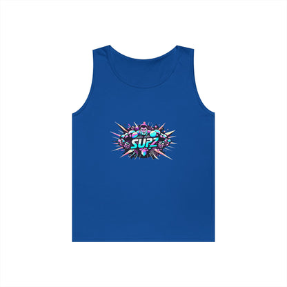 Supz Mens Heavy Cotton Tank Top – Perfect for Summer Fun! - Supz