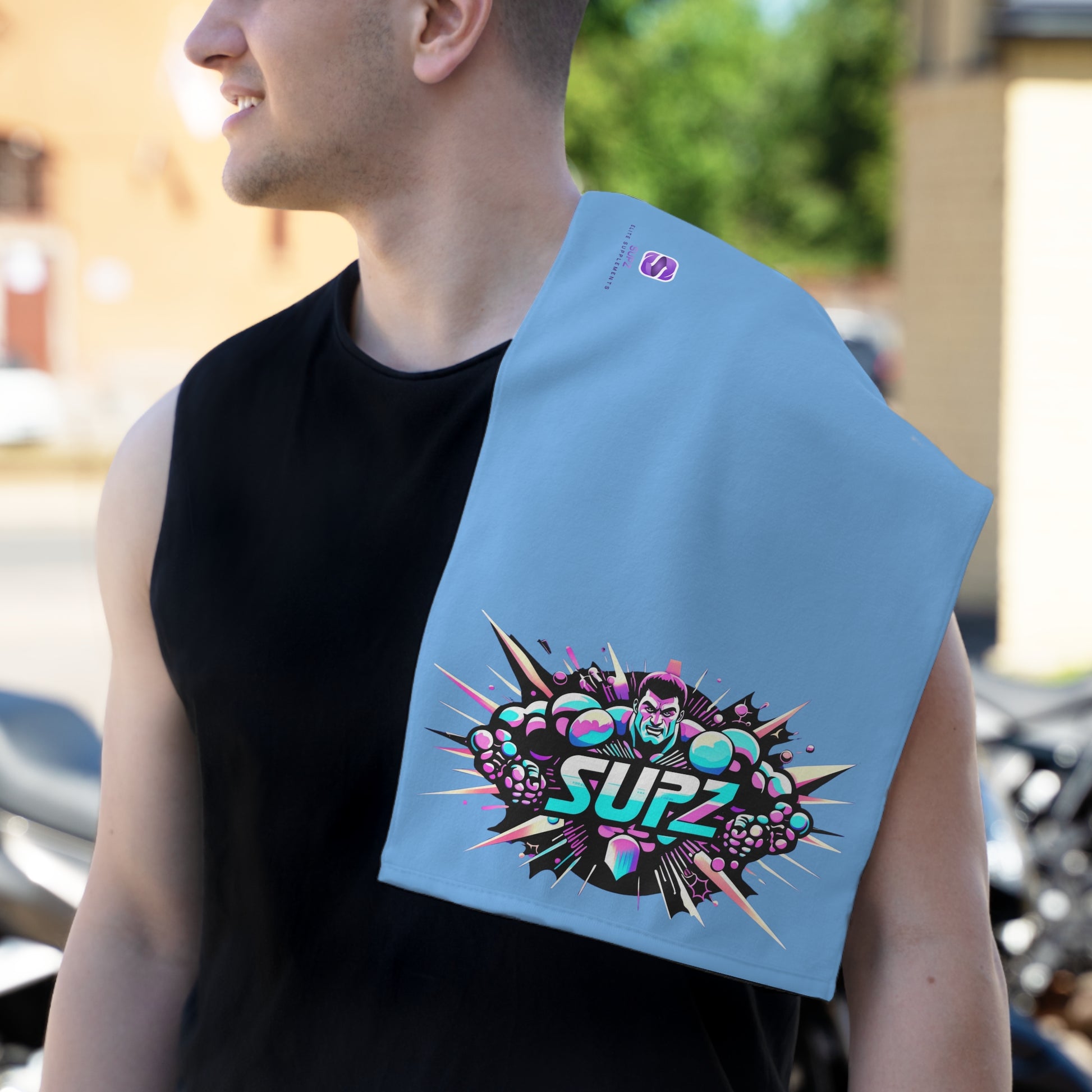 Vibrant SUPZ Rally Towel - 11x18 | Perfect for Sports & Fitness Enthusiasts - Supz